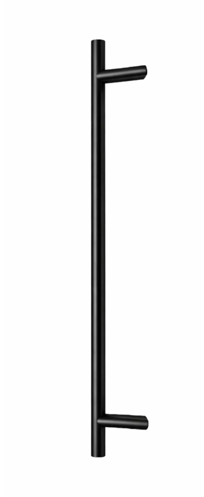 72 inch or 48 inch round black pull bar